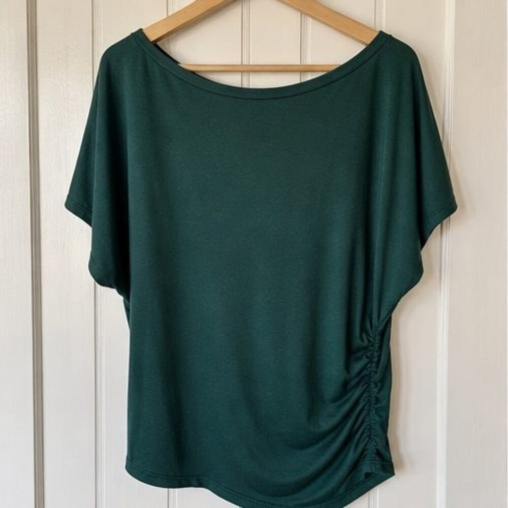 Blue Puff Sleeve Top